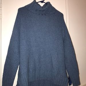 Patagonia blue cowl neck sweater size large